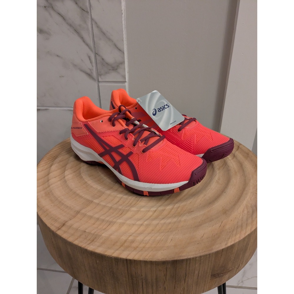 ASICS GEL-Solution Speed 3 Coral Pink Purple‎ Womens Tennis Shoes C606Y NEW